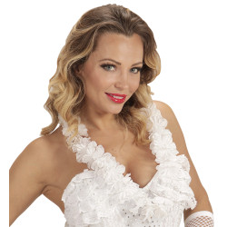 Havajský veniec, biely